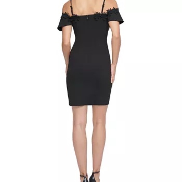 Kensie Scuba Off the Shoulder Dress NWT - Picture 3 of 11